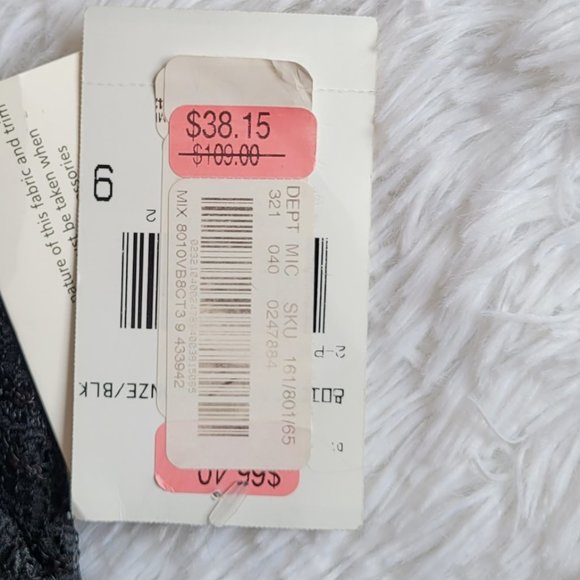 Jodi Kristopher Black Sequin Crop Top Size 9(M) - Picture 10 of 11